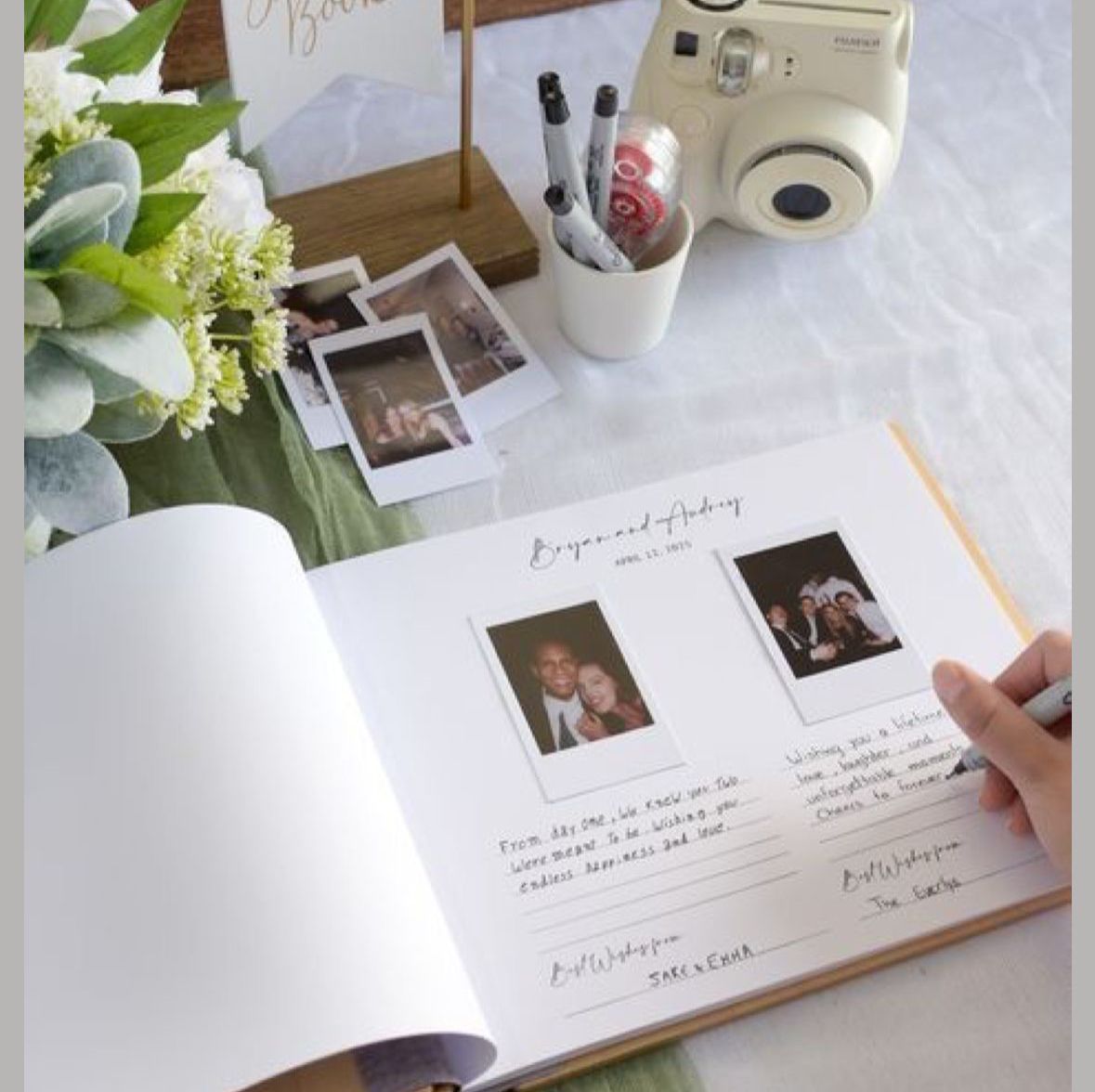 Convidado tirando foto